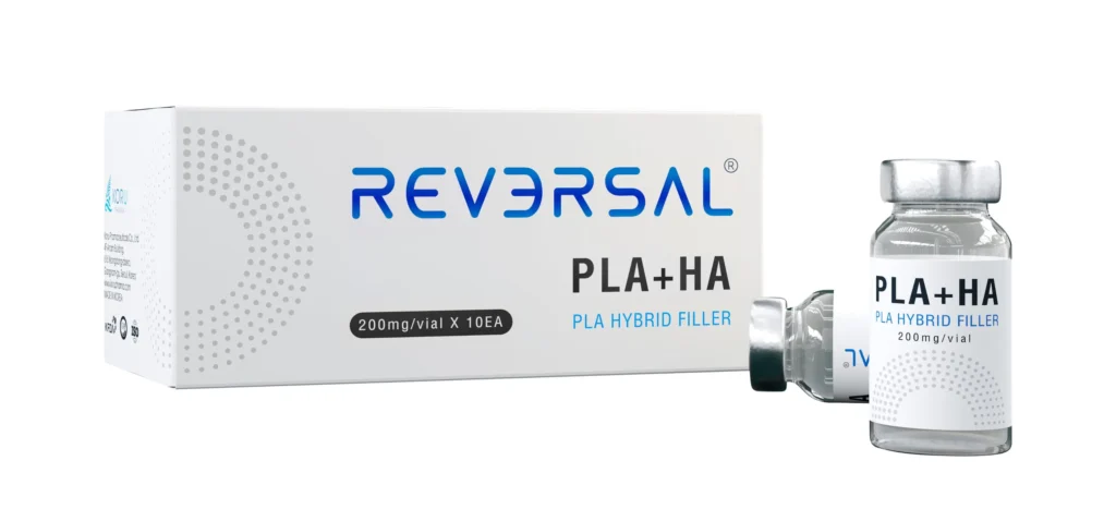 polylactic acid (PLA) and hyaluronic acid (HA) fillers